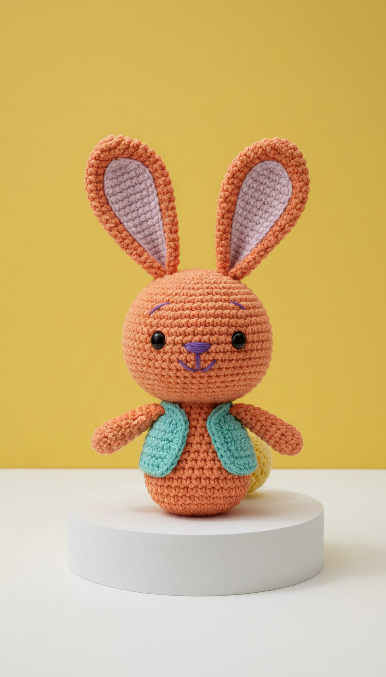 Benny the Bunny Crochet Plushie