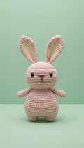 Cotton bunny crochet plushie